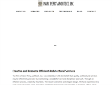 Tablet Screenshot of marcperryarchitect.com